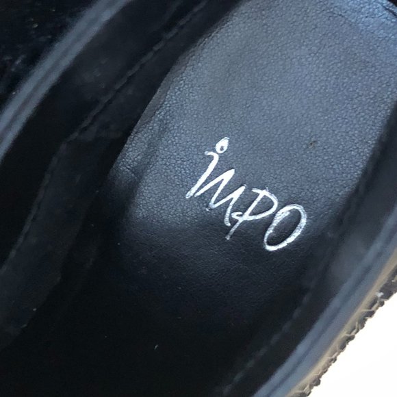 Impo Black Ankle Boots with Studded Detail - Picture 2 of 10